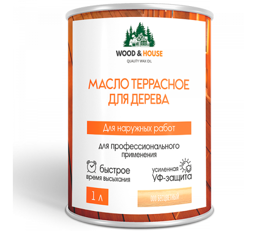Заказать МАСЛО ТЕРРАСНОЕ ДЛЯ ДЕРЕВА WOOD & HOUSE в Батайске, Ростовская область